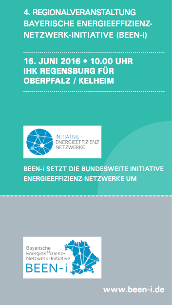 Die OmniCert Umweltgutachter GmbH besucht die Infoveranstaltung Initiative Energieeffizienz Netzwerke BEEN-i in Regensburg.