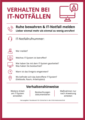 IT-Notfallkarte des BSI